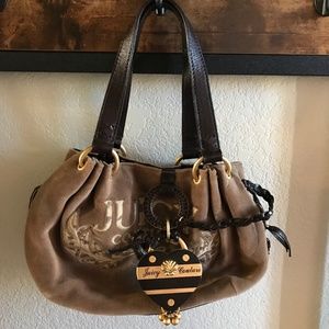 Juicy Couture Brown Velour Handbag